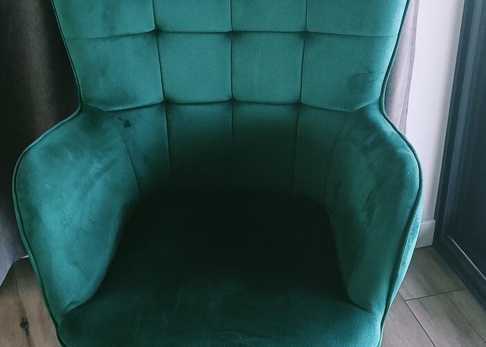 Grajewo ogłoszenia: Sprzedam fotel z kolorze zielonym stan jak nowy.